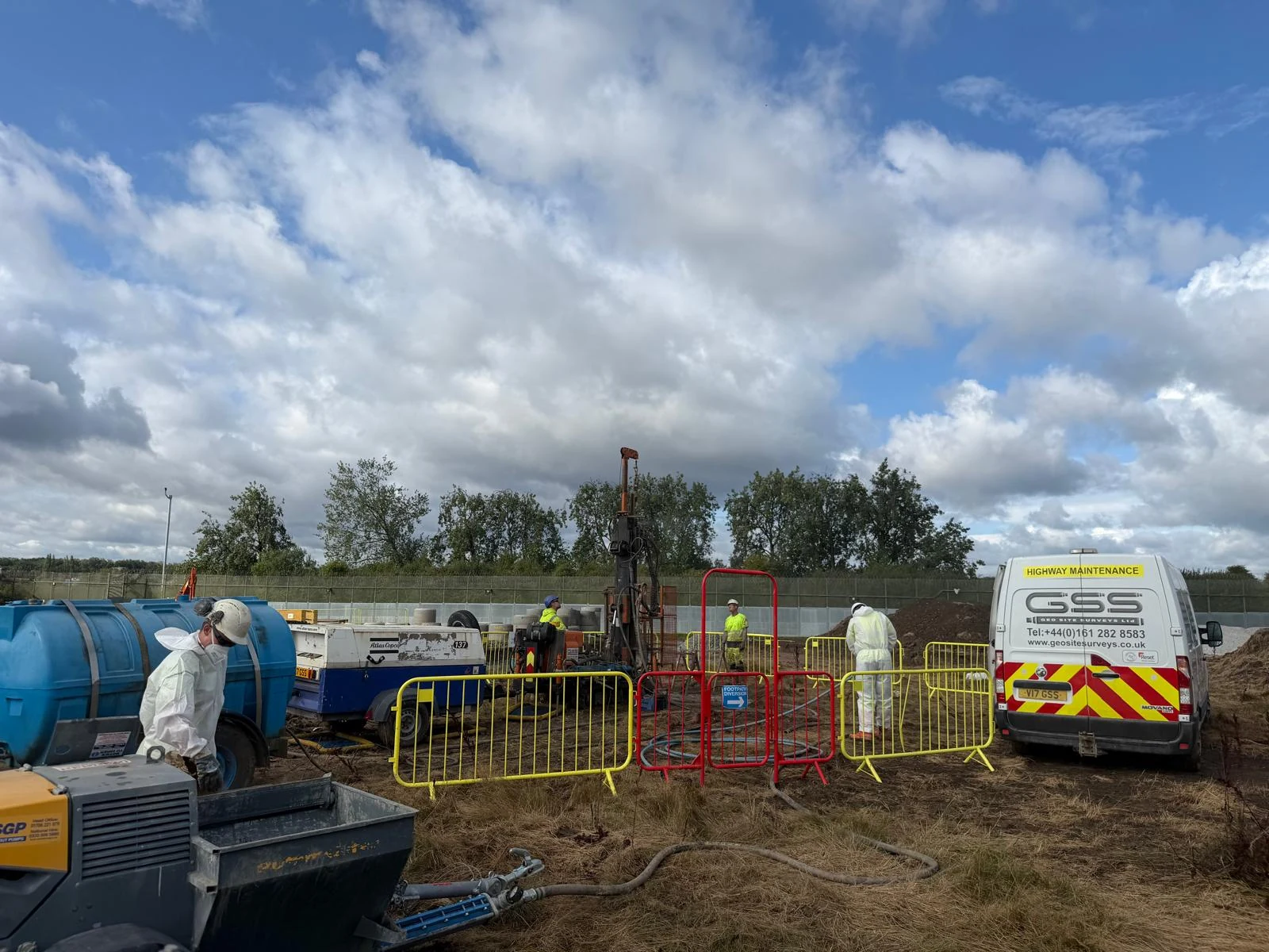 Rotary Over Drilling with Groutng Follow on